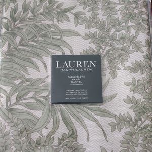 New 🎀 Ralph Lauren Palm Tropical sage print oblong tablecloth